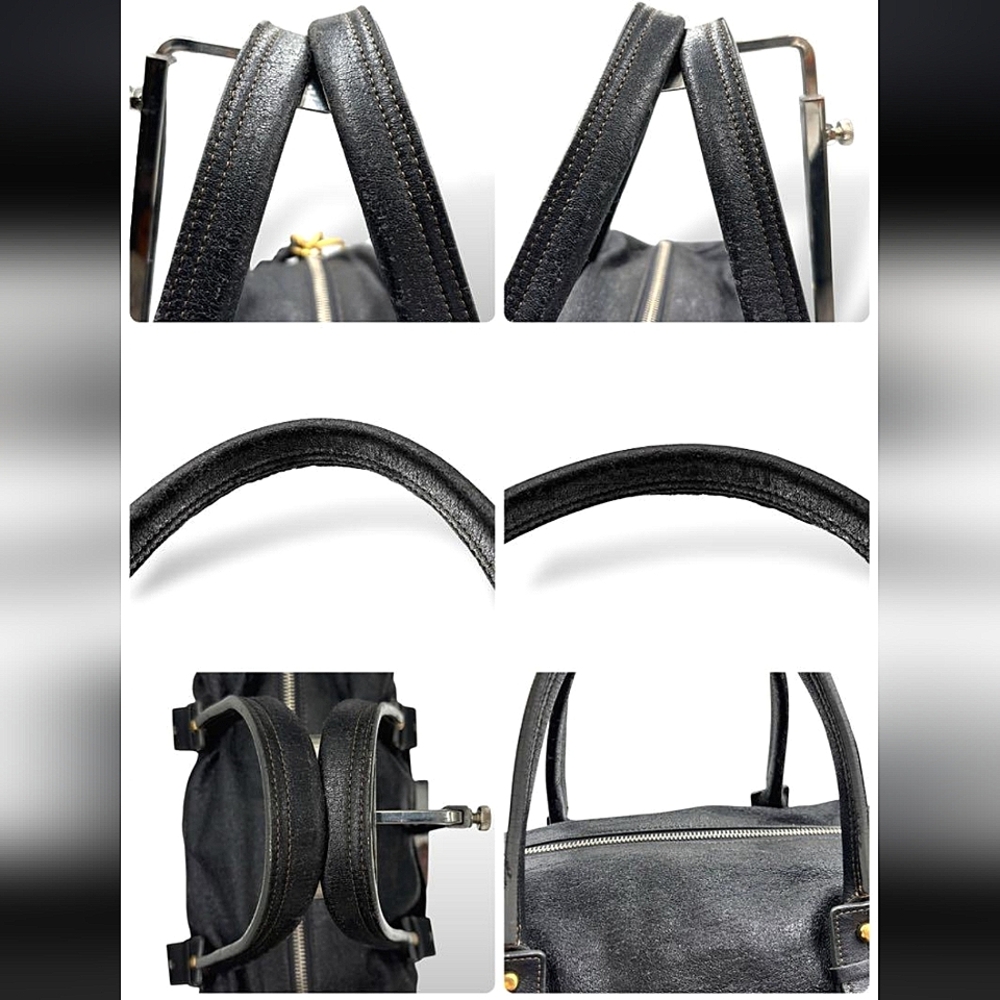 Vintage Chloe Eclipse Distressed Leather Boston Bag - Picture 8 of 11